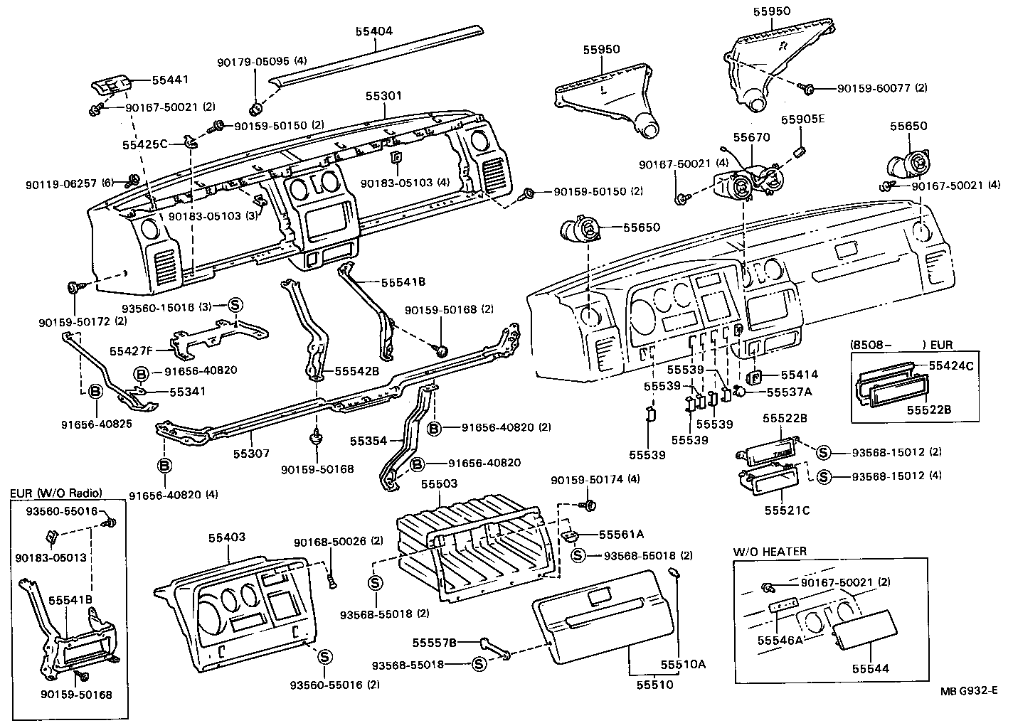 55307-95405 REINFORCEMENT SUB-ASSY, INSTRUMENT PANEL, LOWER product image