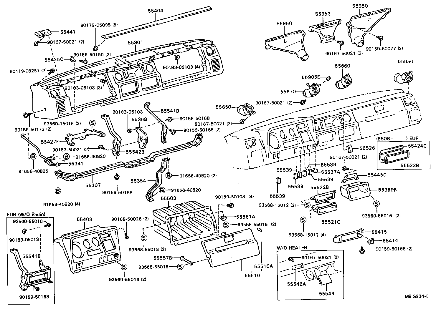 55307-95405 REINFORCEMENT SUB-ASSY, INSTRUMENT PANEL, LOWER product image
