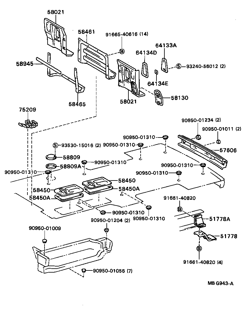58022-92608 PANEL SUB-ASSY, HEADER product image