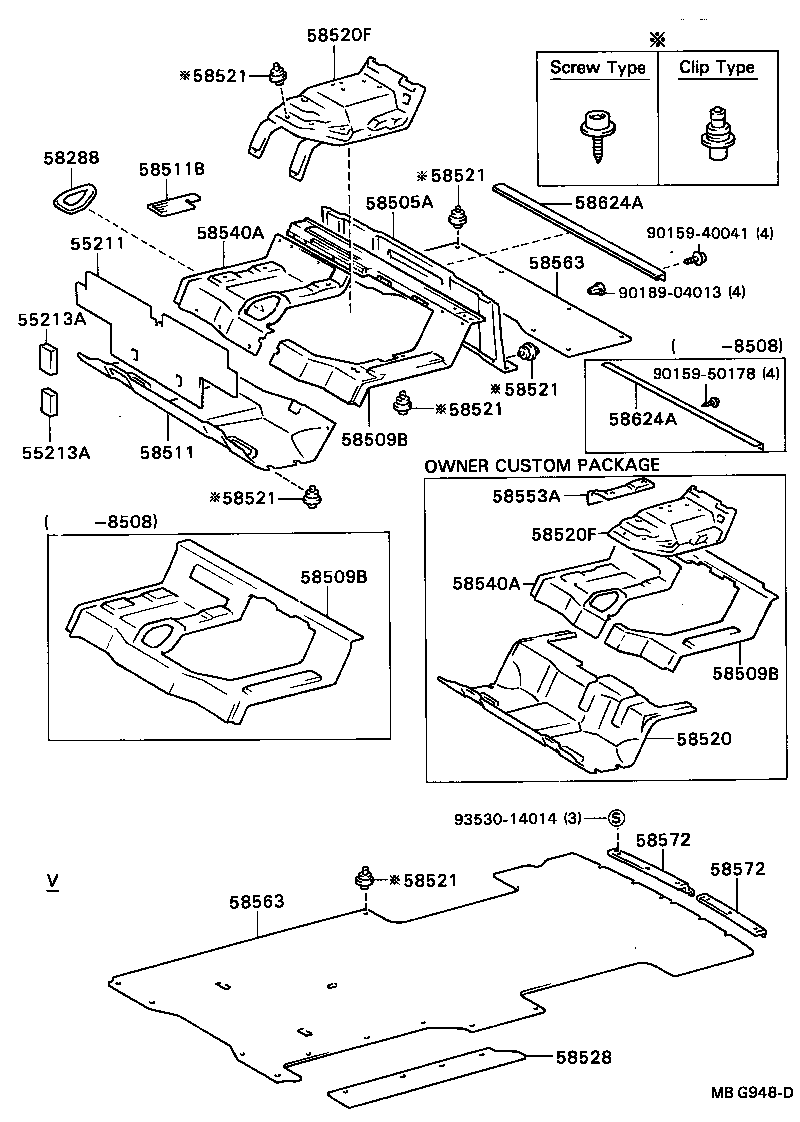 58581-92607-03 MAT, REAR FLOOR product image