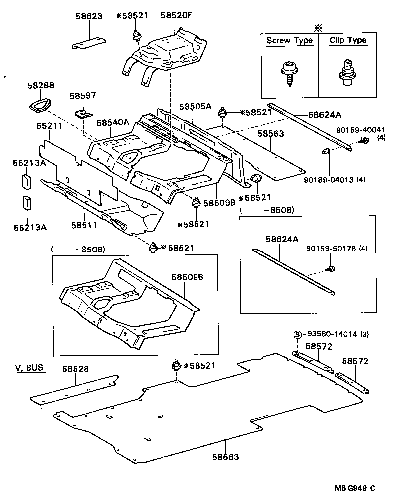 55211-95405 SILENCER, FRONT PANEL product image