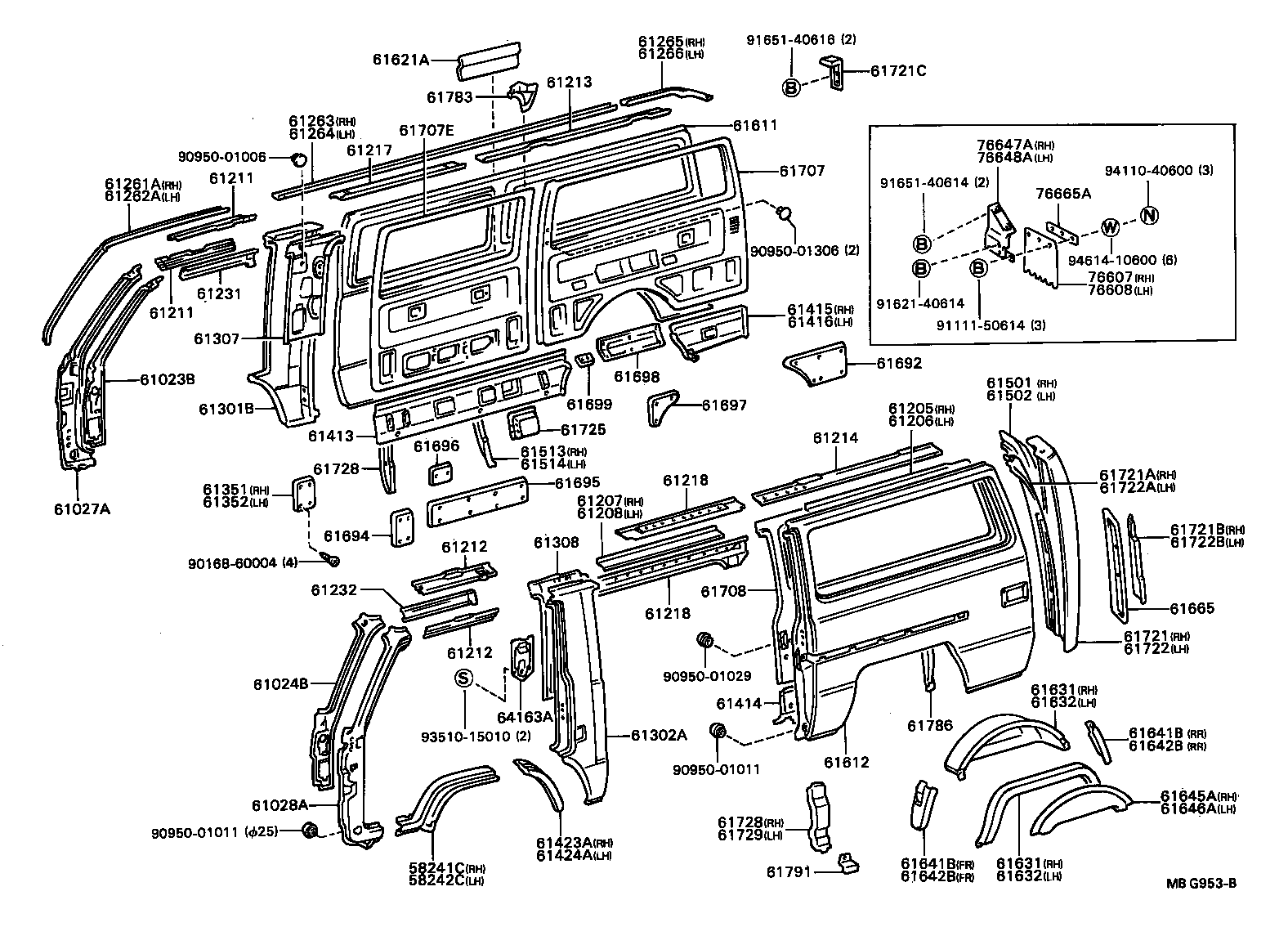 57405-92601 PANEL, ROCKER, CENTER RH product image