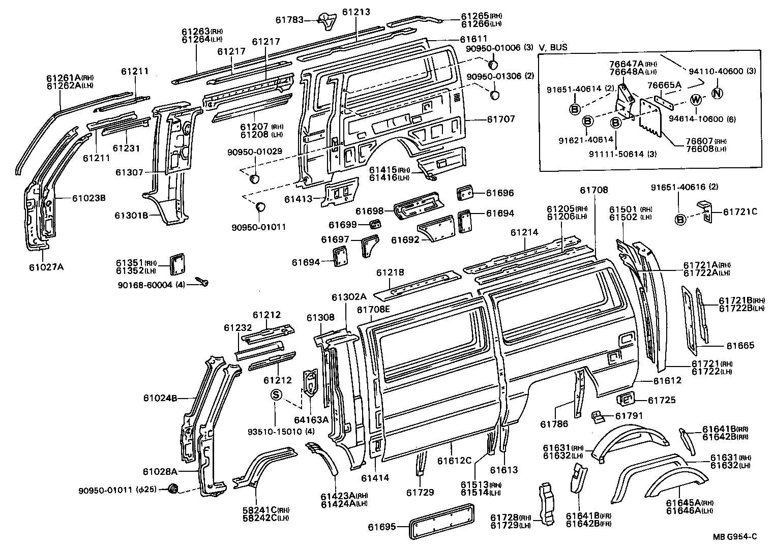 58012-95440 PANEL, FLOOR SIDE, LH product image