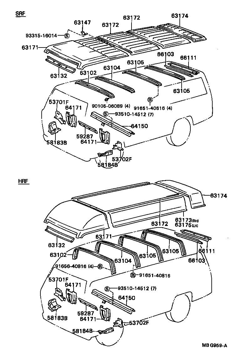 63021-92603 REINFORCEMENT SUB-ASSY, ROOF PANEL, FRONT product image