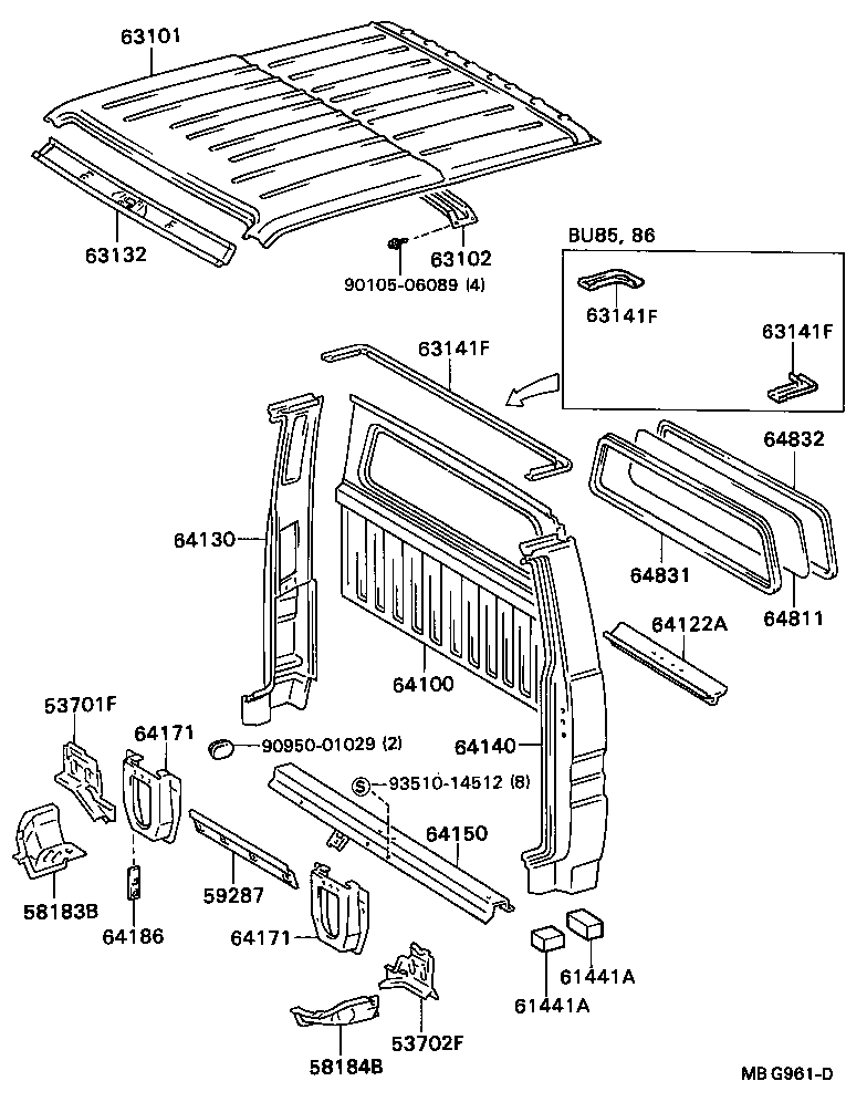 53701-95407 APRON SUB-ASSY, FRONT FENDER, NO.2 RH product image