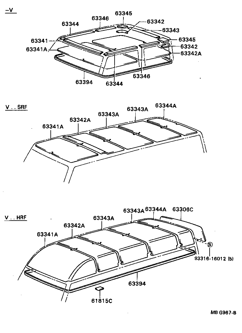 63344-92602-03 SILENCER, ROOF, NO.4 product image