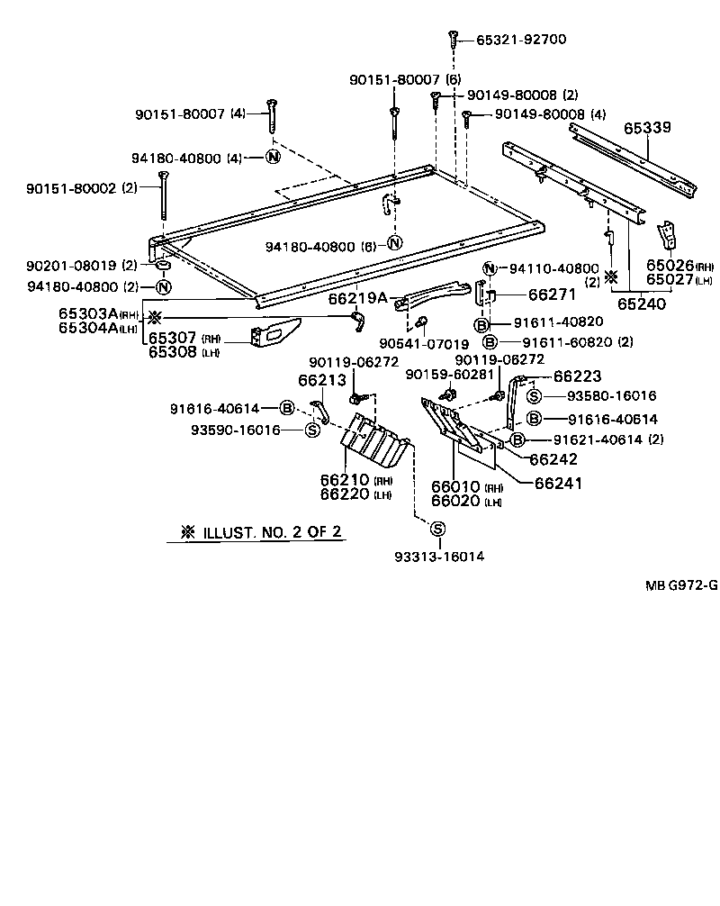 66020-92804 FENDER ASSY, REAR BODY, FRONT LH product image