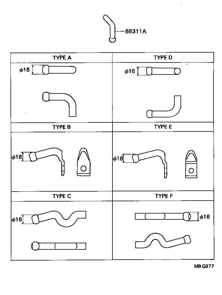65026-92704 BRACKET SUB-ASSY, GATE RUBBER BUMPER, RH product image
