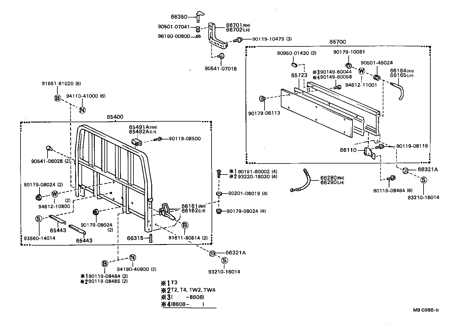 65701-93101 GATE ASSY, REAR BODY TAIL product image