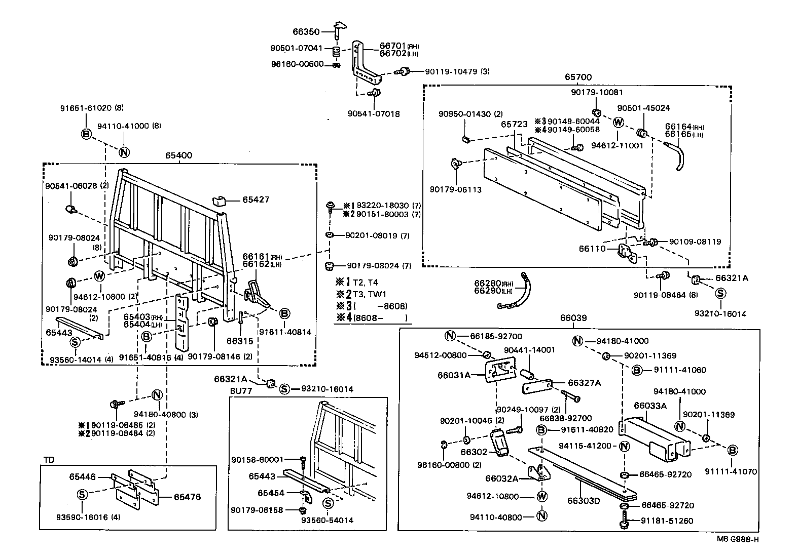 65701-93101 GATE ASSY, REAR BODY TAIL product image
