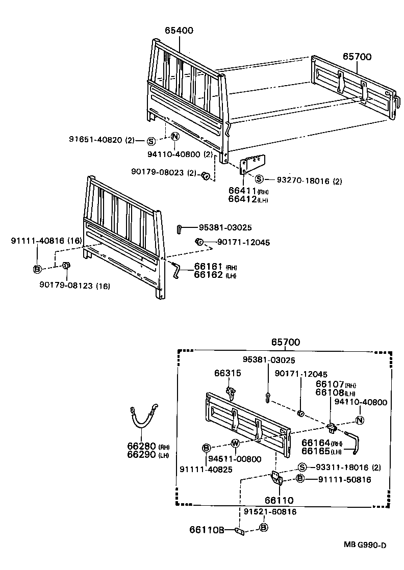 66321-92804 BUMPER, GATE RUBBER product image