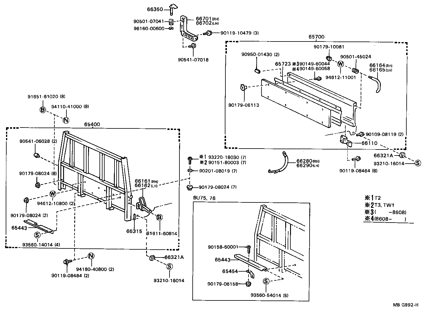 66321-92804 BUMPER, GATE RUBBER product image