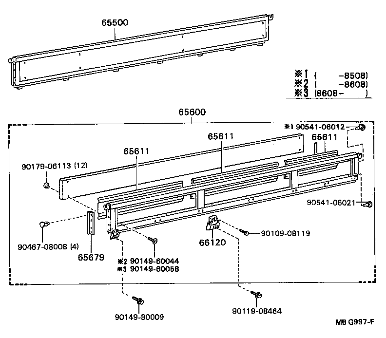 65313-92707 PANEL, FLOOR FRONT CORNER, RH product image