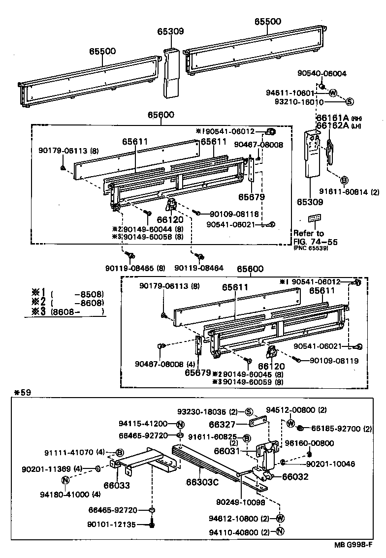 65202-93101 POST ASSY, SIDE PANEL REAR END, RH product image