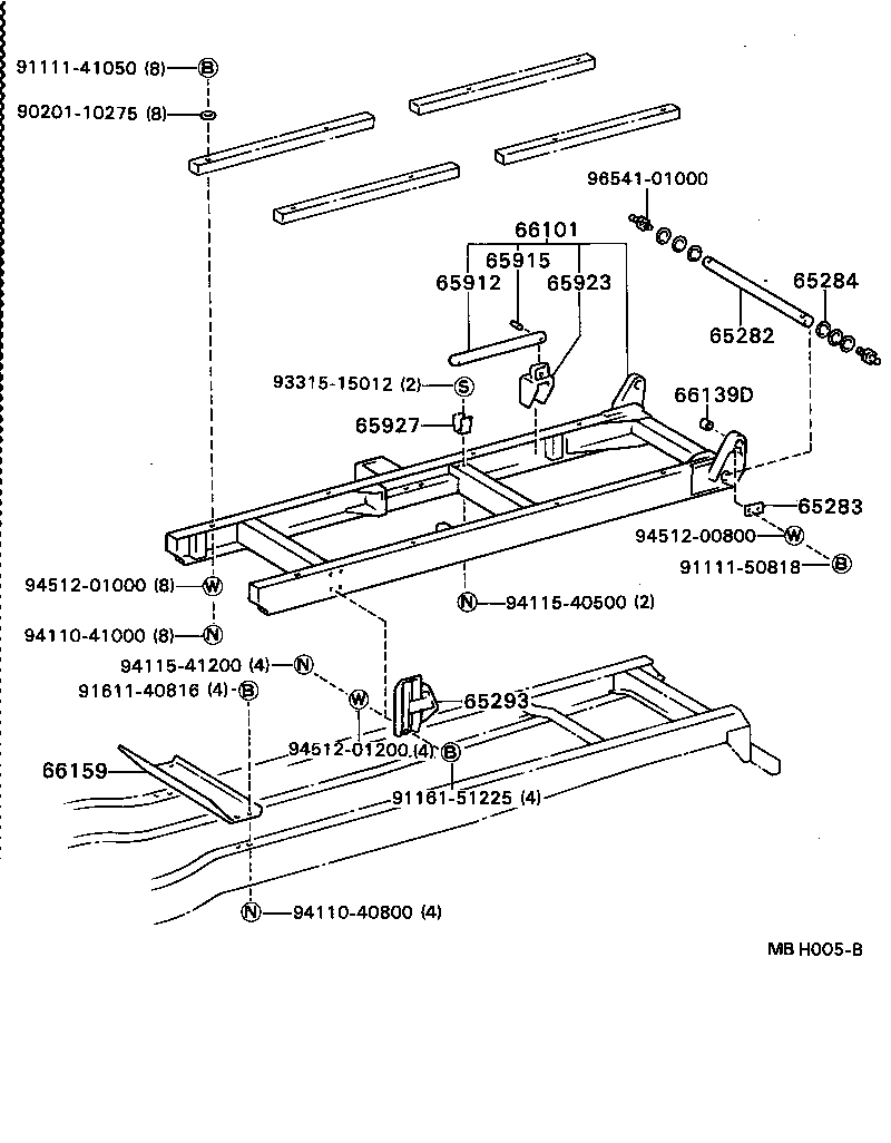66304-96303 SUB-FRAME SUB-ASSY product image