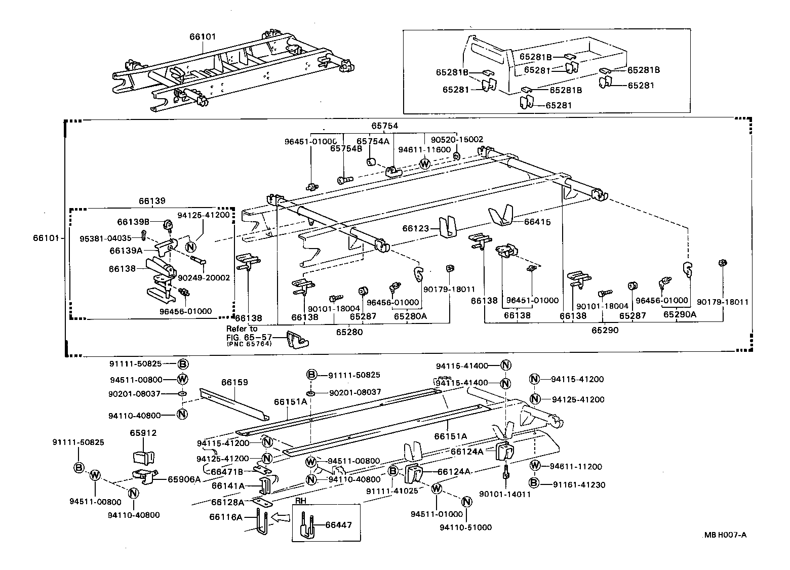 65178-93101 SILL, BESSEL RAIL, REAR product image