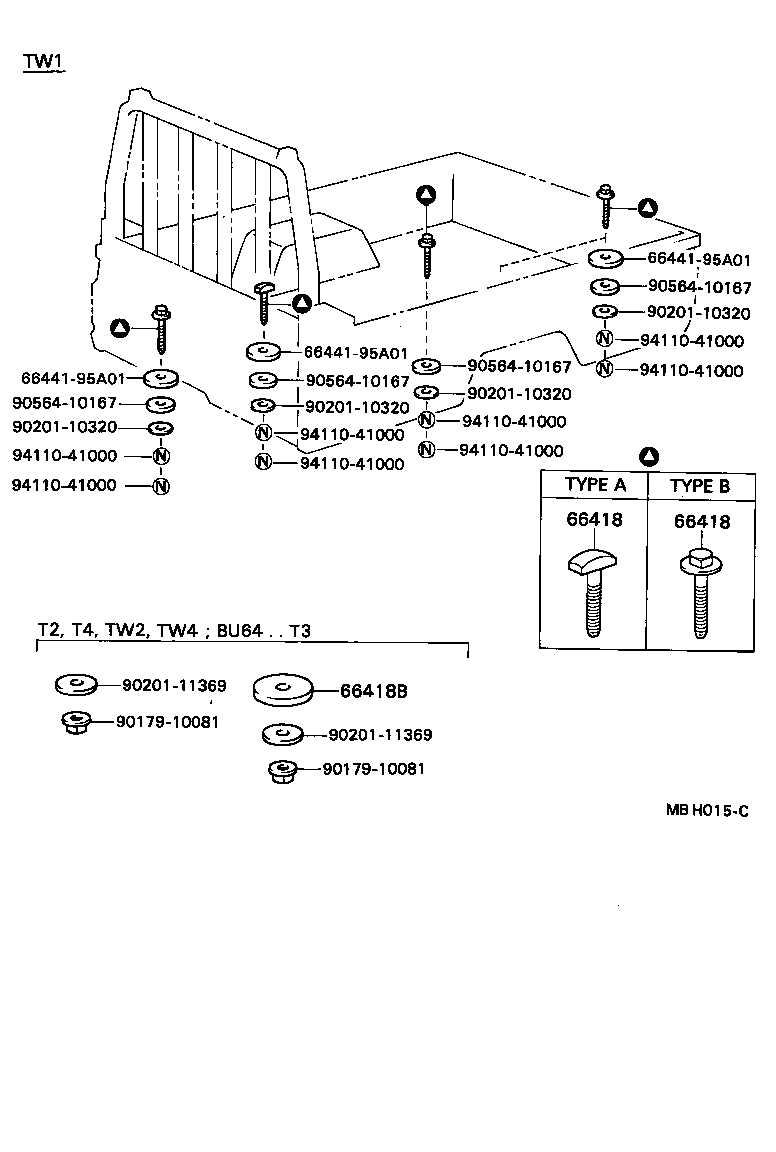 66413-96302 SHIM, MOUNTING, NO.1 product image