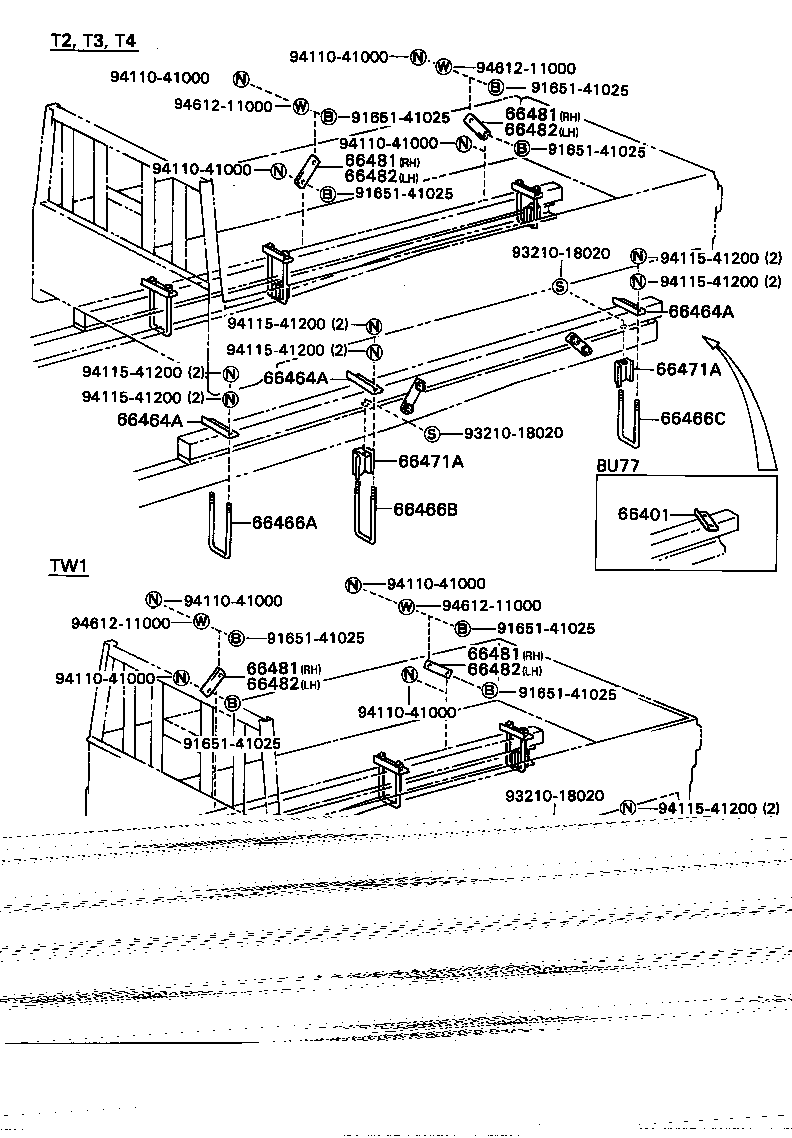 66413-96302 SHIM, MOUNTING, NO.1 product image