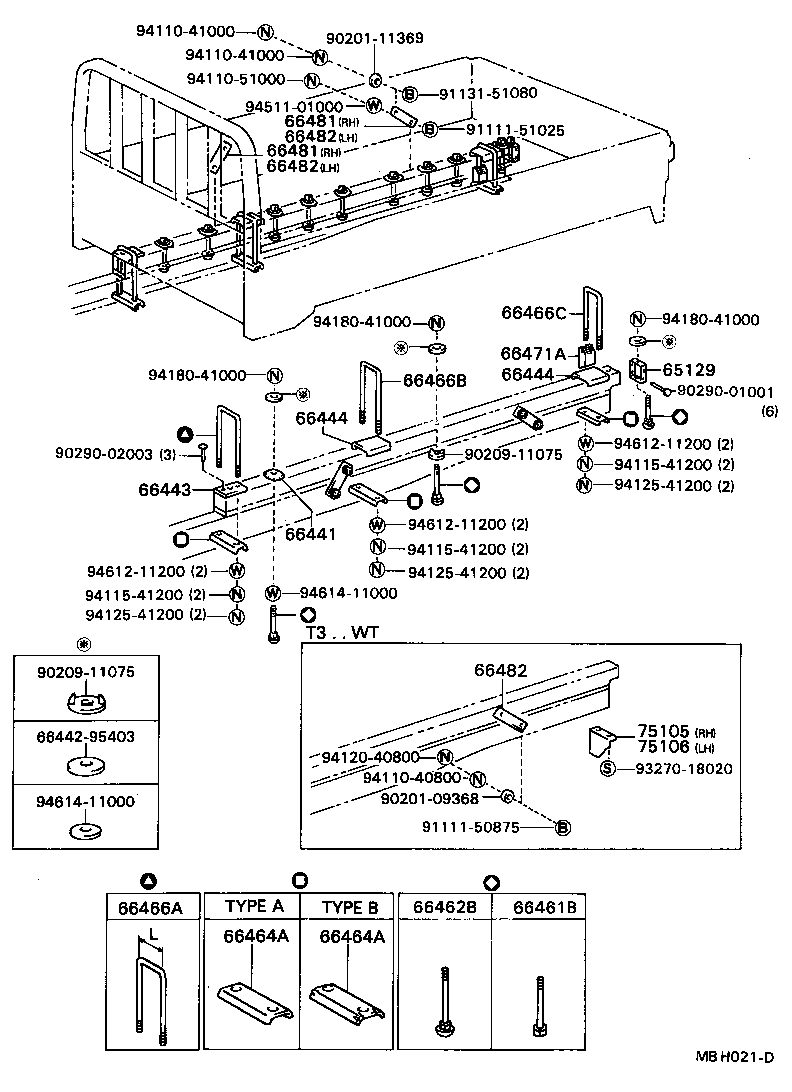 66446-92701 BRACE, SILL TO FRAME, RH product image