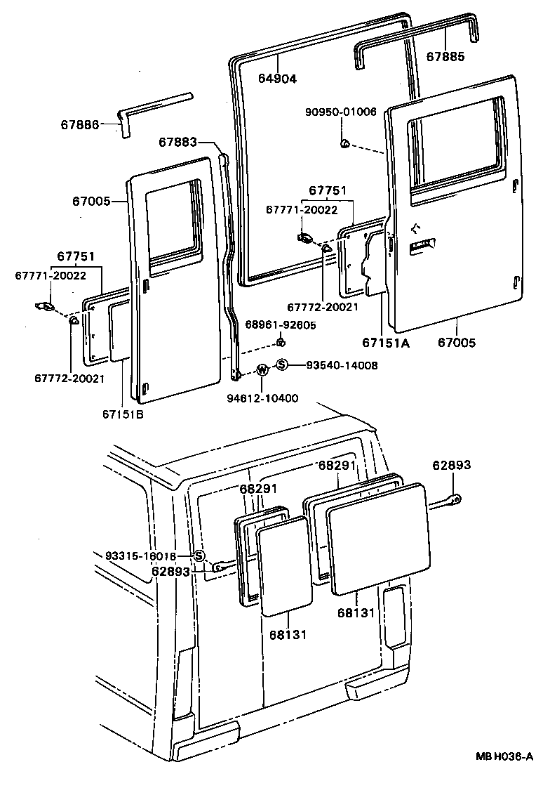 67006-92121 PANEL SUB-ASSY, BACK DOOR product image