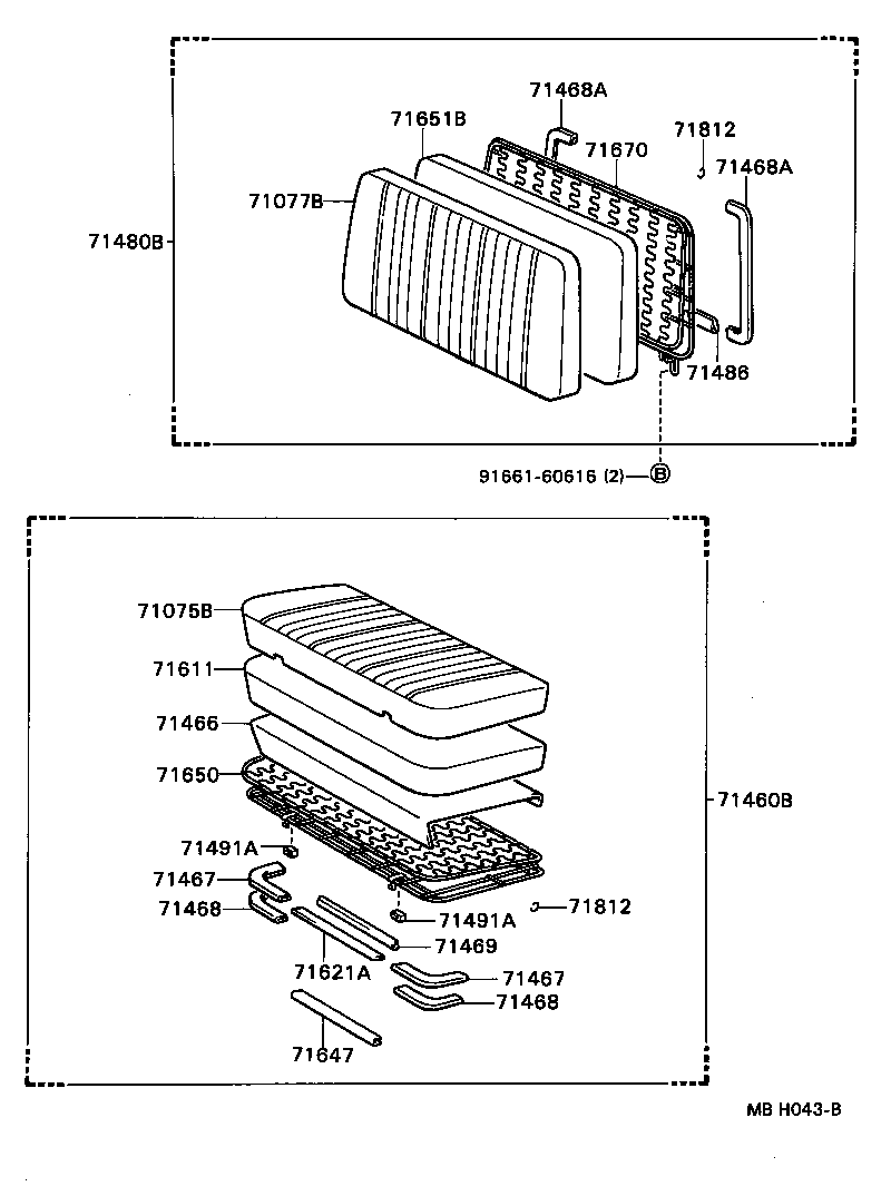 71183-95402 HINGE SUB-ASSY, DRIVER SEAT, RH product image