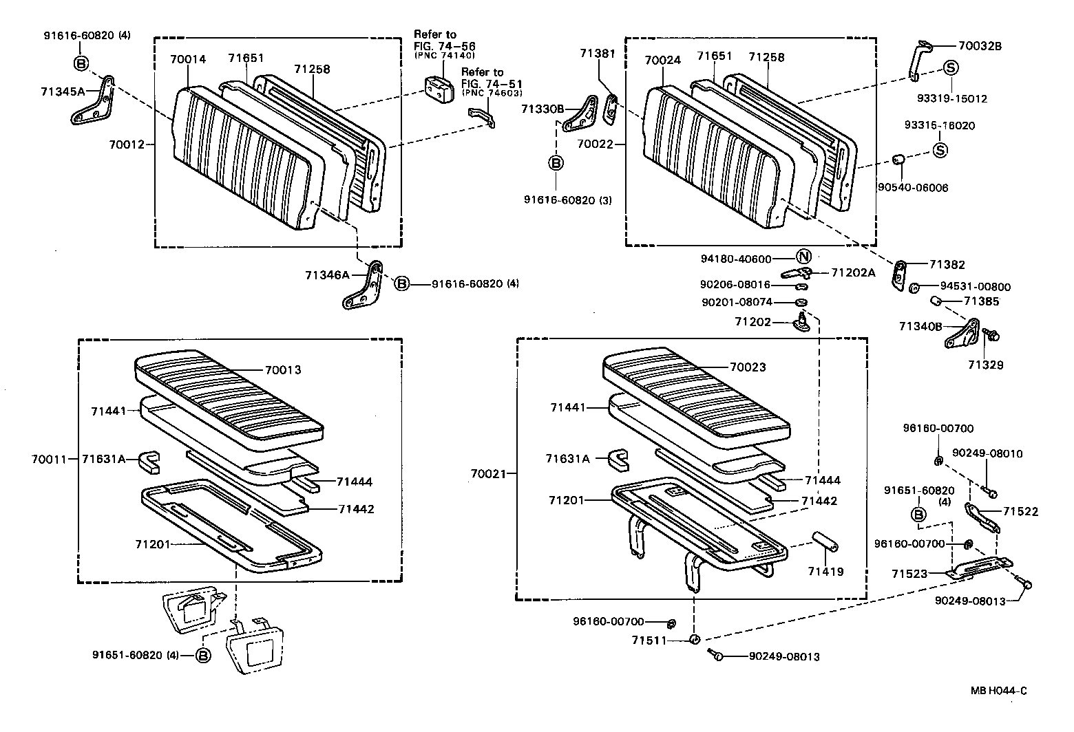 71502-95403 PAD, FRONT SEAT CUSHION, LH (FOR SEPARATE TYPE) product image