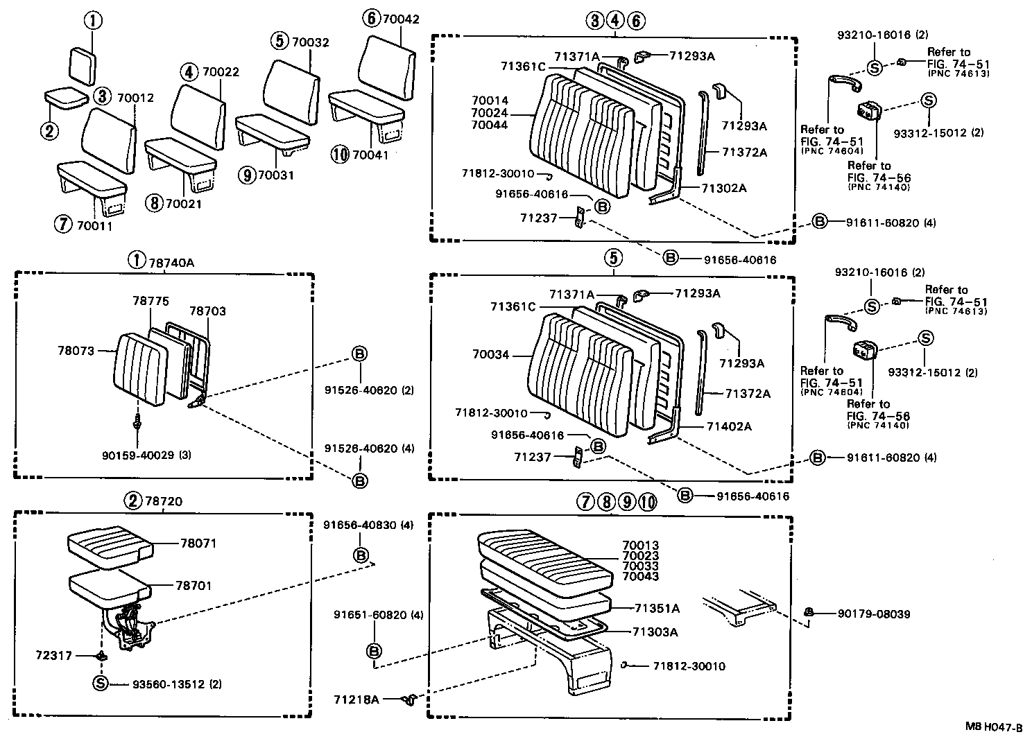 71183-95402 HINGE SUB-ASSY, DRIVER SEAT, RH product image