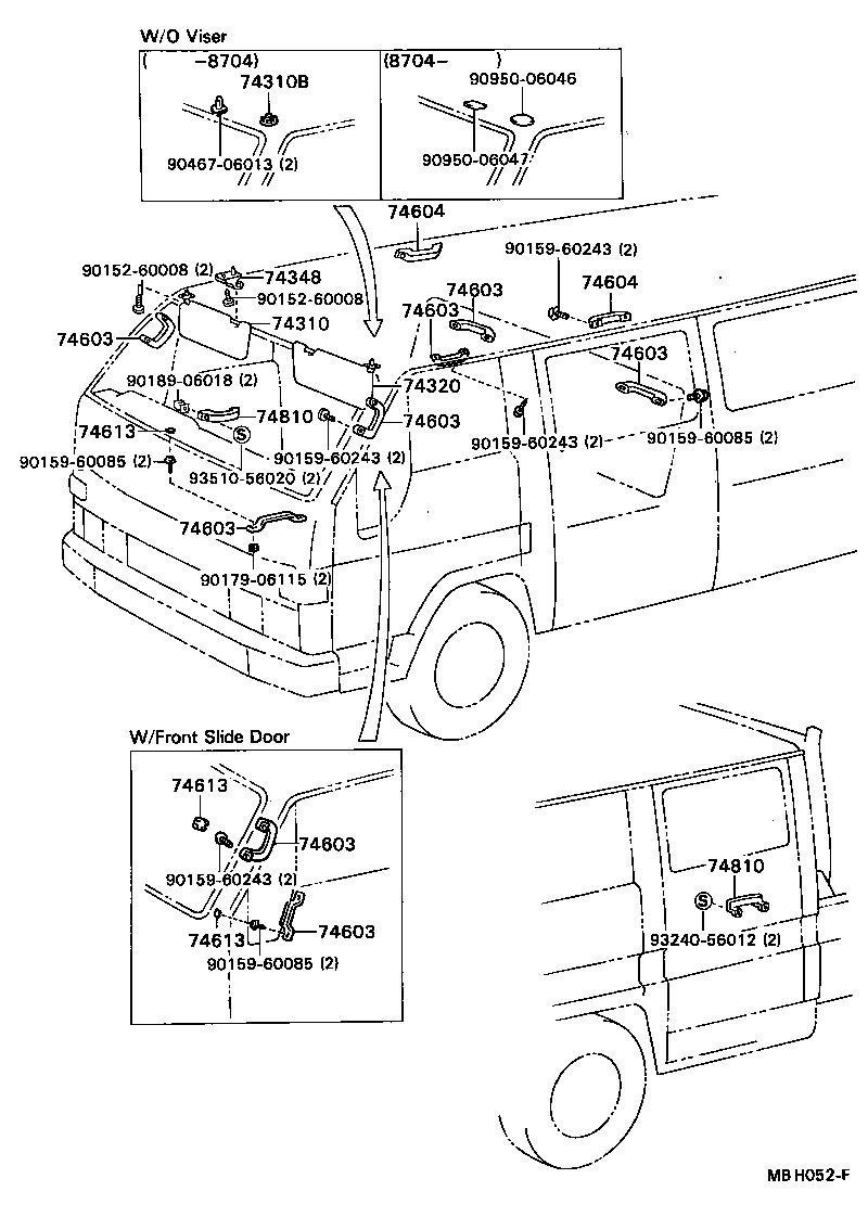74611-95404-01 GRIP SUB-ASSY, ASSIST, REAR product image