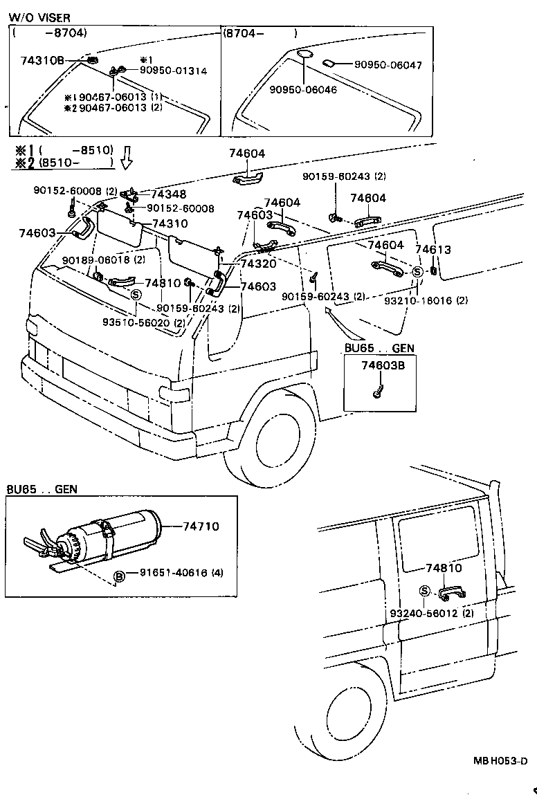 74710-95401 EXTINGUISHER ASSY product image