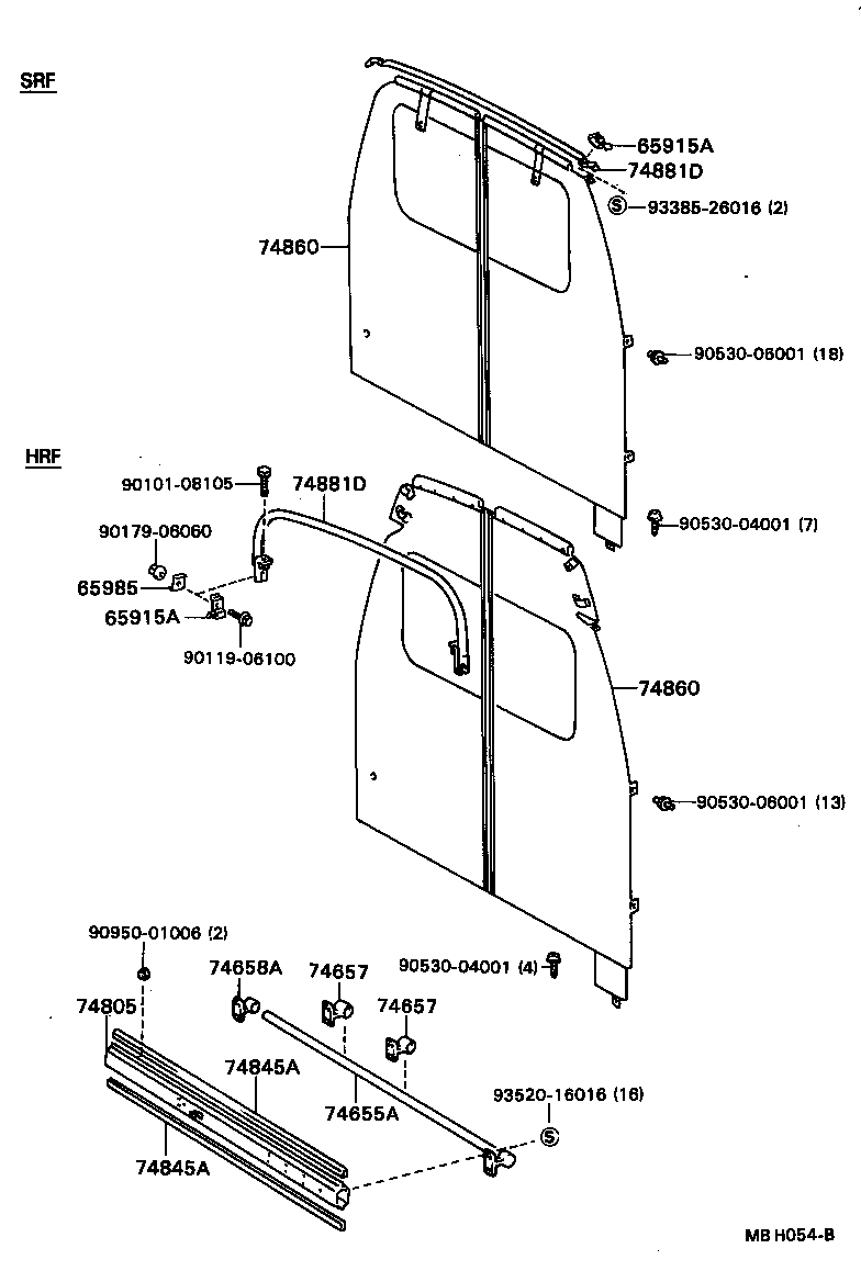 74658-92600 BRACKET, HAND RAIL, NO.2 product image