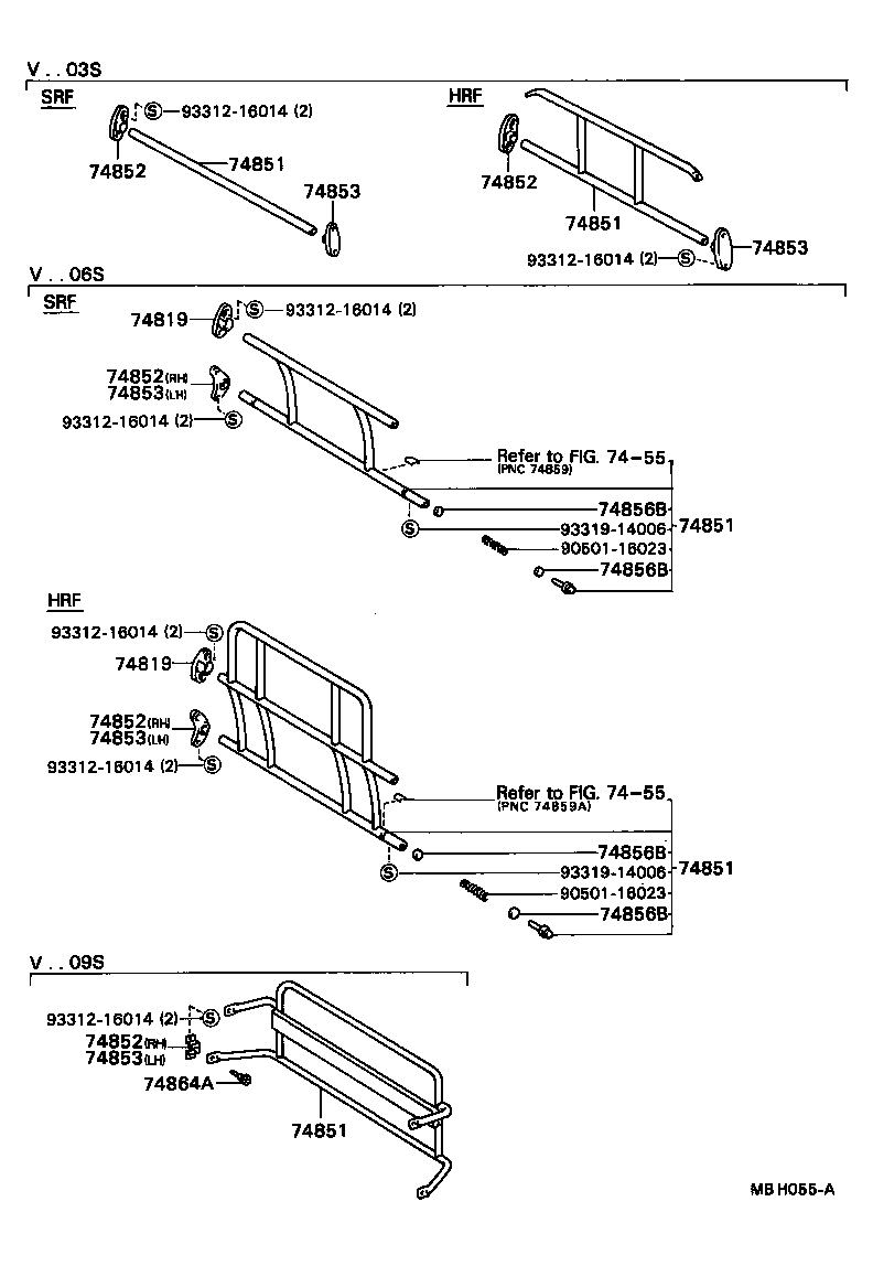 74658-92600 BRACKET, HAND RAIL, NO.2 product image