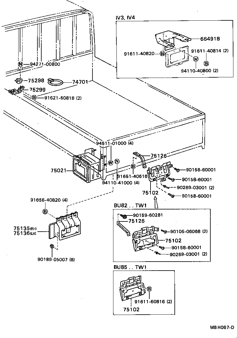 75131-93100 BRACKET, LICENSE PLATE LAMP product image