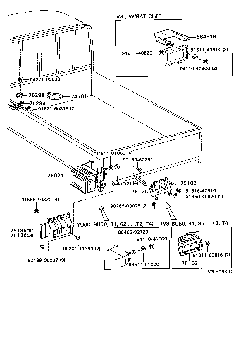 75131-93100 BRACKET, LICENSE PLATE LAMP product image