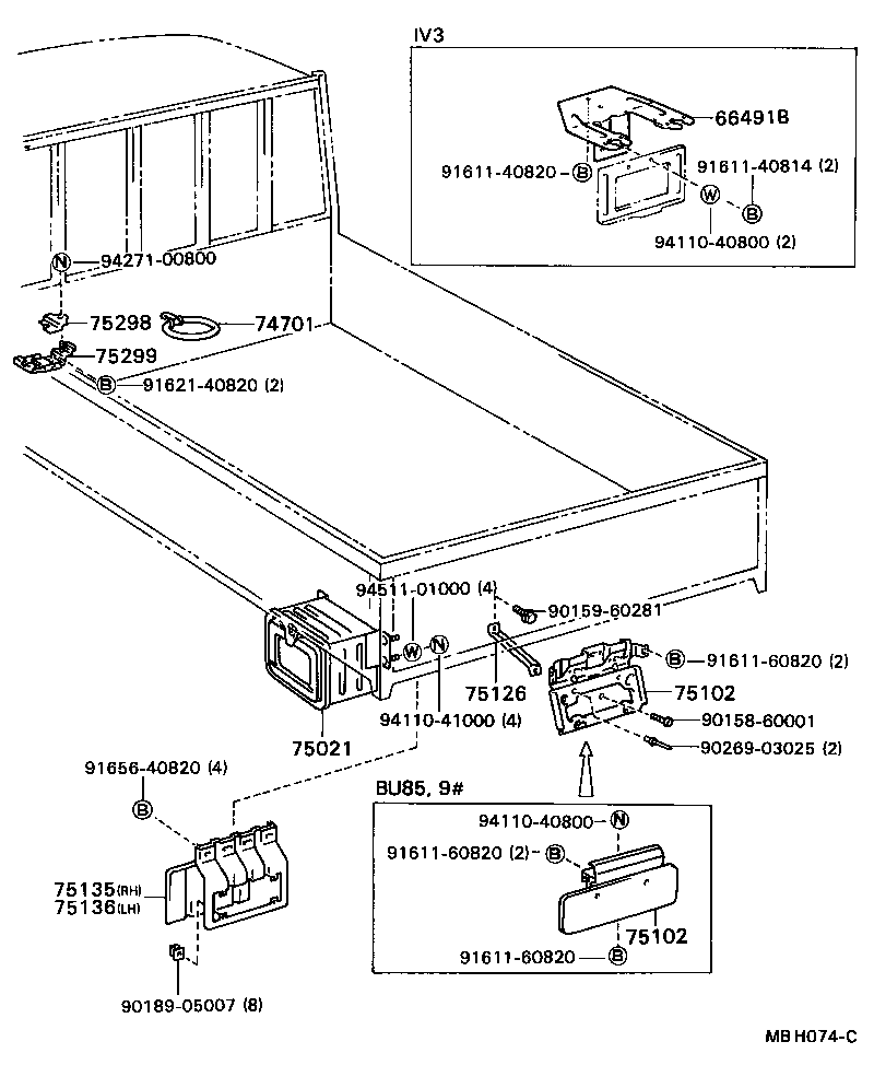 58378-92701 BRACKET, COMBINATION REAR LAMP, LH product image