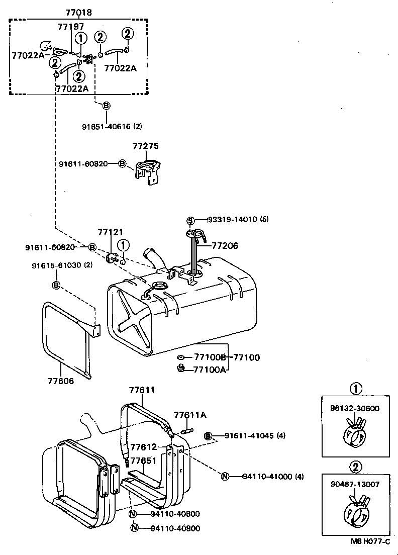 77018-36150 VALVE SUB-ASSY, FUEL VAPOUR SEPARATE product image