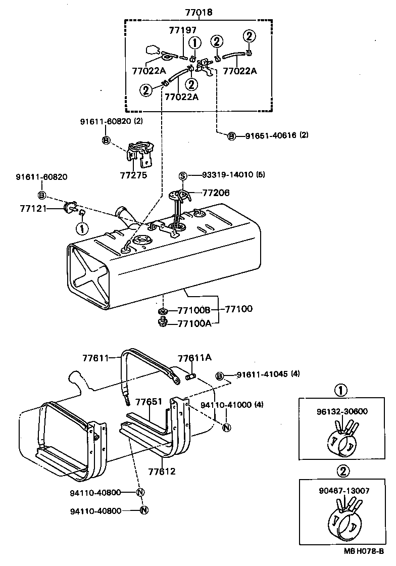 77018-36150 VALVE SUB-ASSY, FUEL VAPOUR SEPARATE product image
