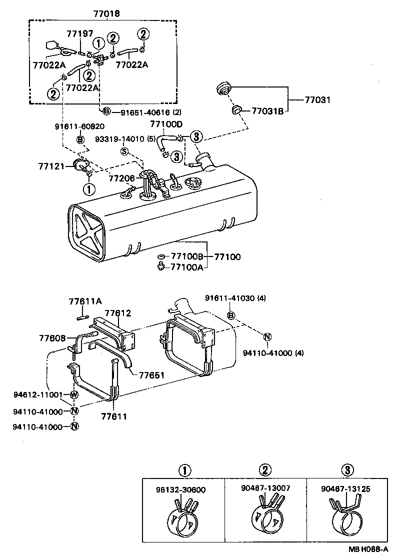 23271-56050 HOSE, FUEL, NO.1 (FOR MAIN TUBE, NO.1) product image