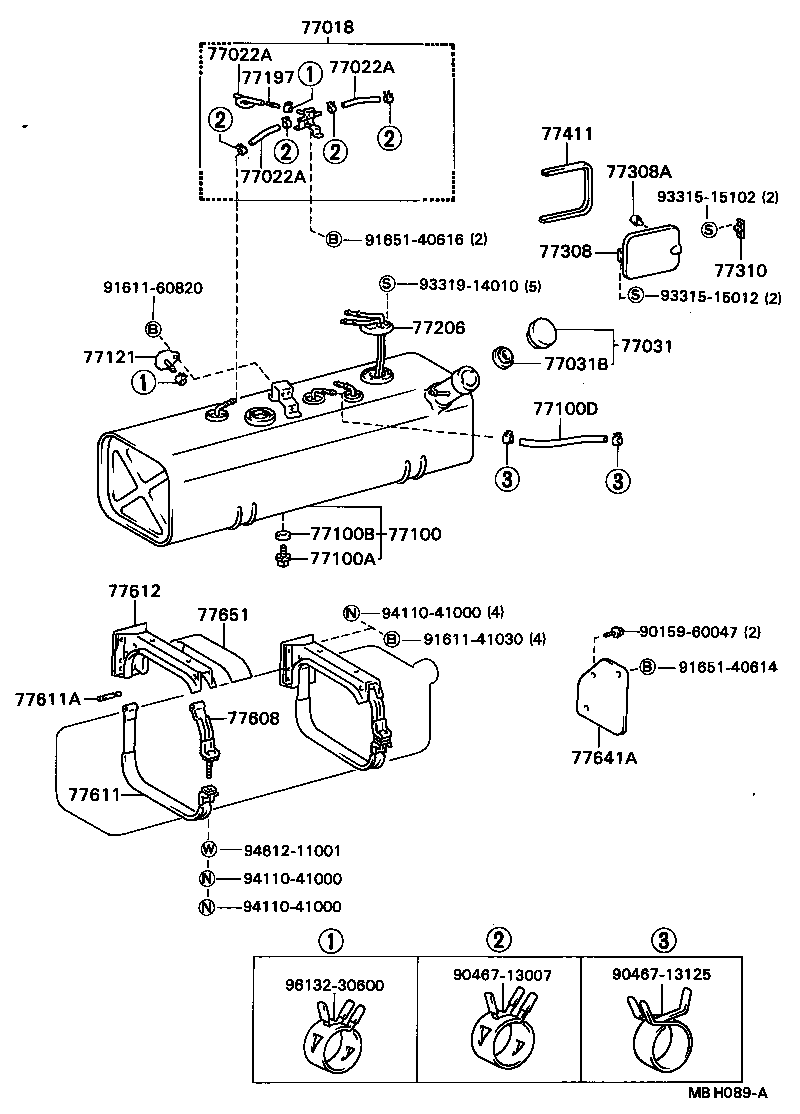 23271-56050 HOSE, FUEL, NO.1 (FOR MAIN TUBE, NO.1) product image