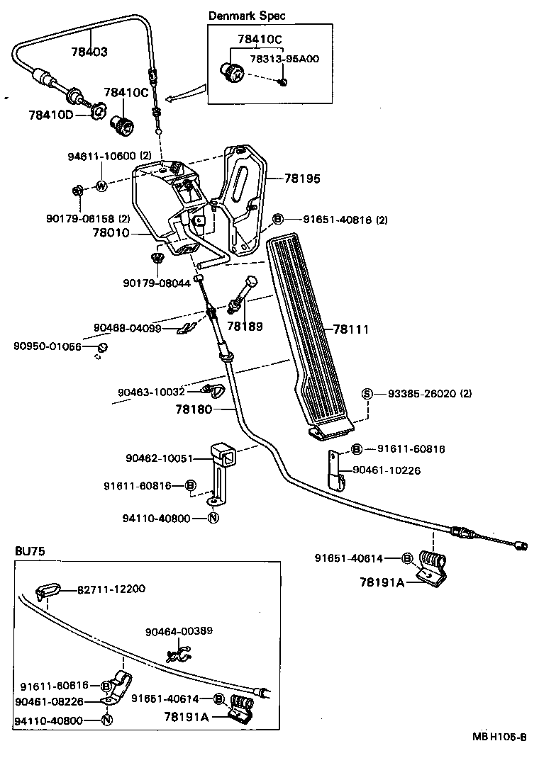 78169-95407 SPRING, CLAMP, NO.1 product image
