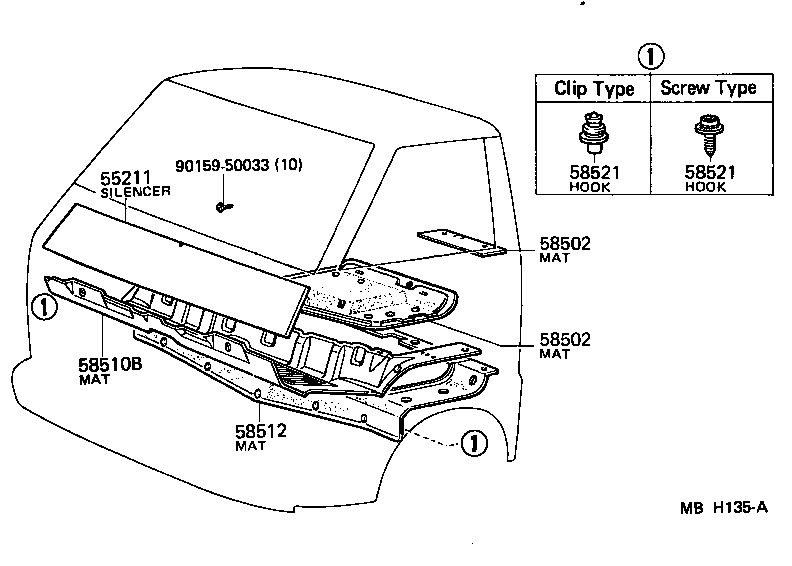 55211-95013 SILENCER, FRONT PANEL product image