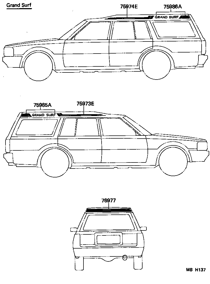 75945-91701 STRIPE, REAR BODY BACK product image