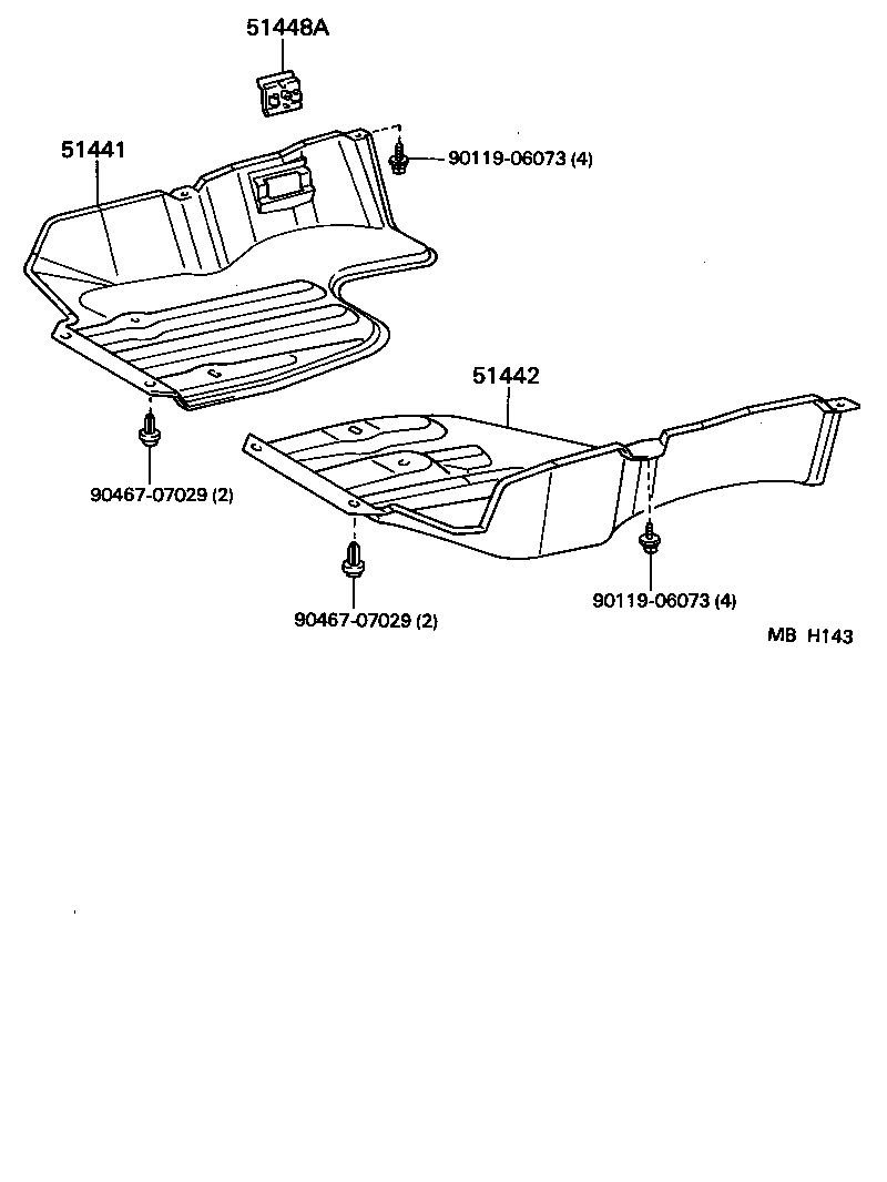 51442-10080 COVER, ENGINE UNDER, NO.2 product image