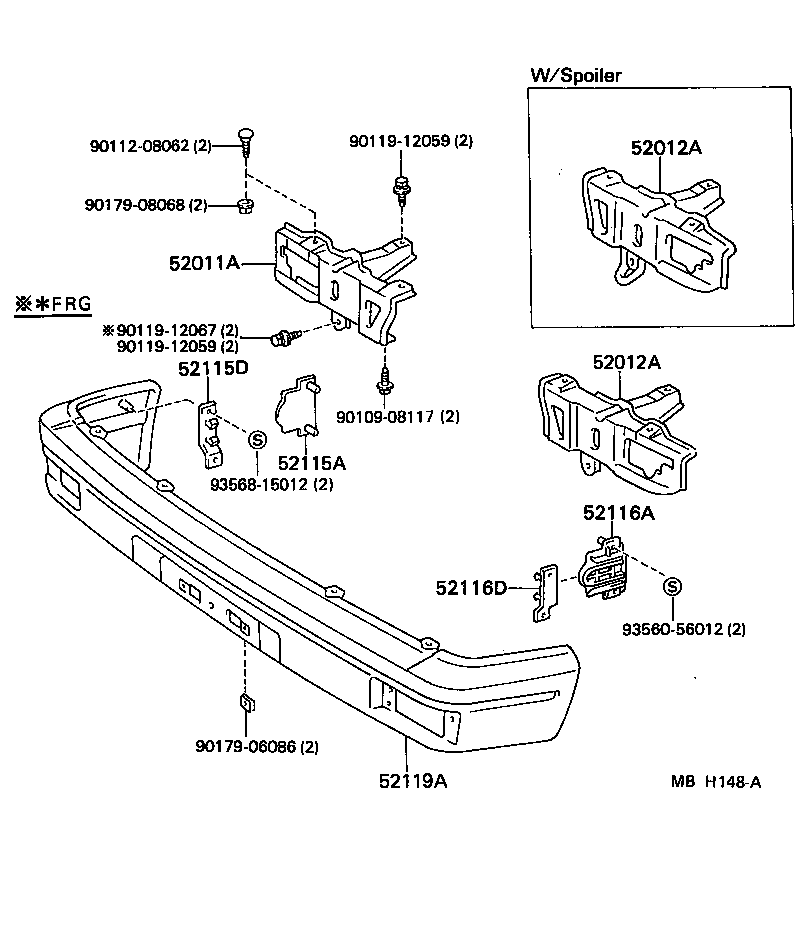 52011-10090 ARM SUB-ASSY, FRONT BUMPER, RH product image
