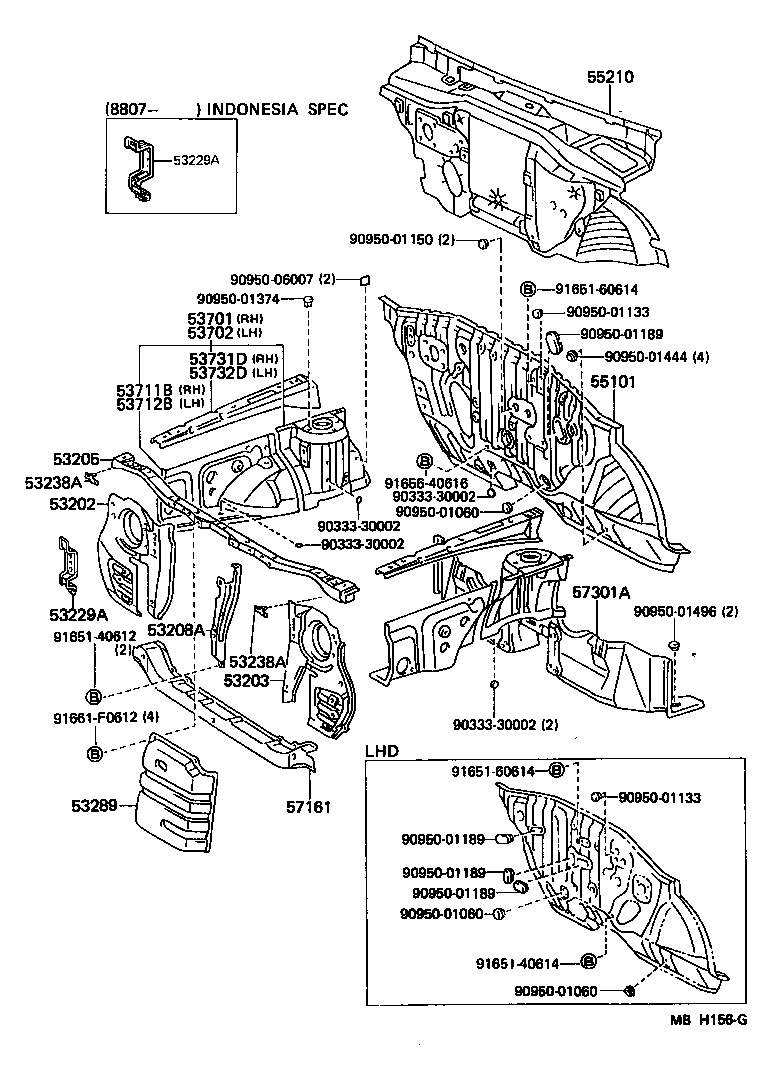 53202-10090 SUPPORT SUB-ASSY, RADIATOR, RH product image