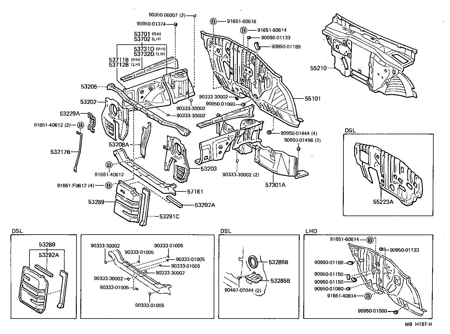 53702-10340 APRON SUB-ASSY, FRONT FENDER, LH product image