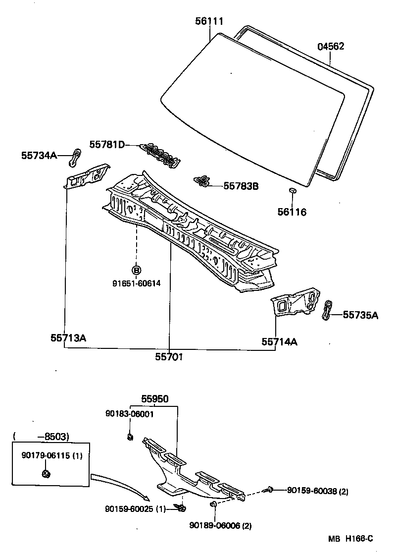 55700-10160 PANEL SUB-ASSY, COWL product image