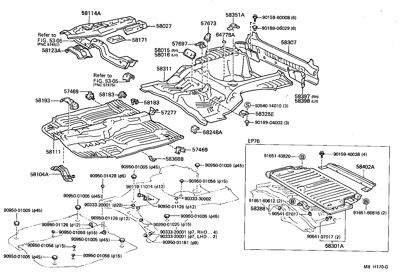 58300-11010 PANEL SUB-ASSY, REAR FLOOR product image