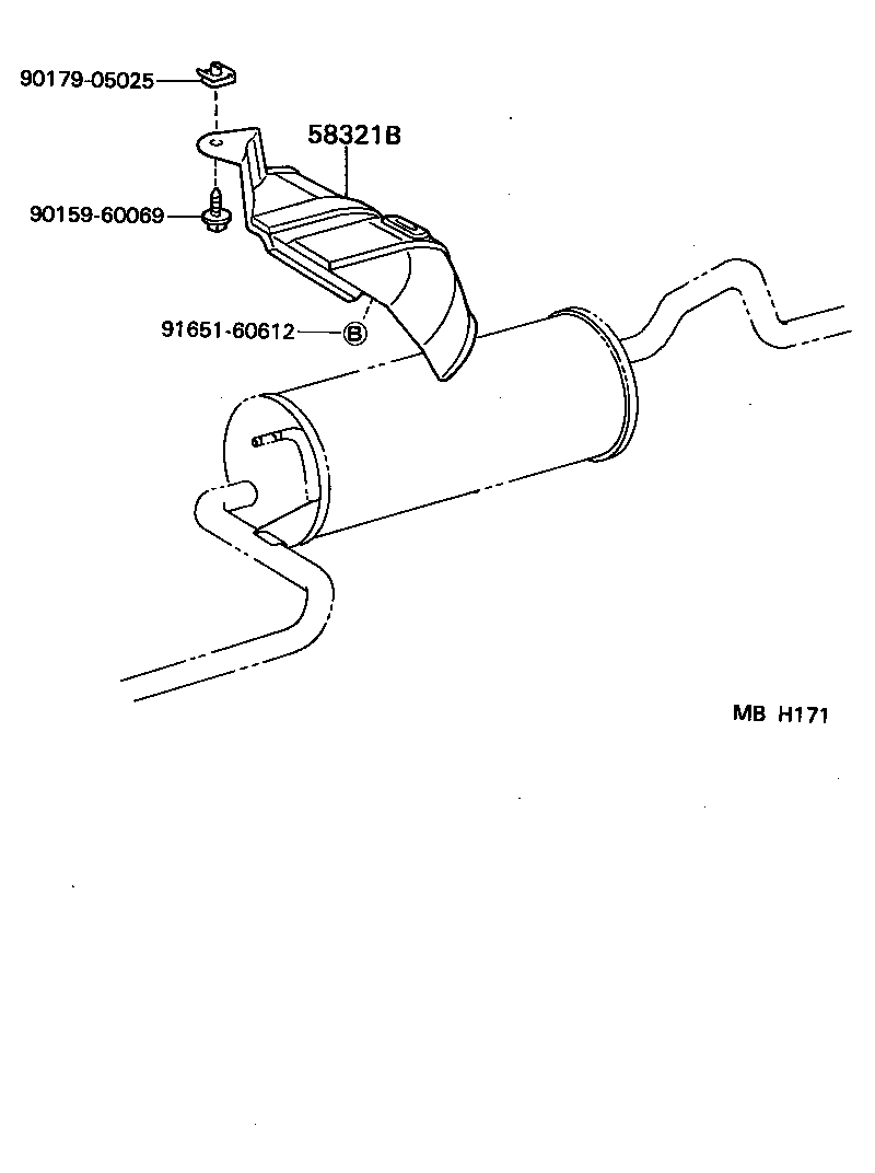 58321-10010 INSULATOR, REAR FLOOR HEAT, NO.1 product image
