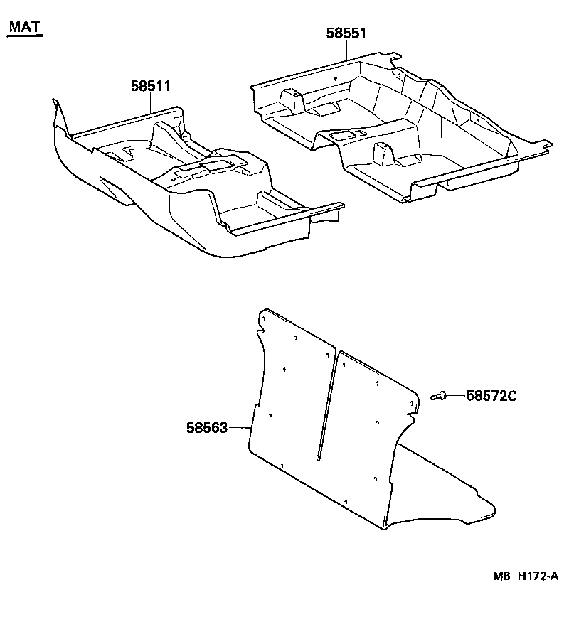 58540-10331-04 MAT, FLOOR, REAR product image