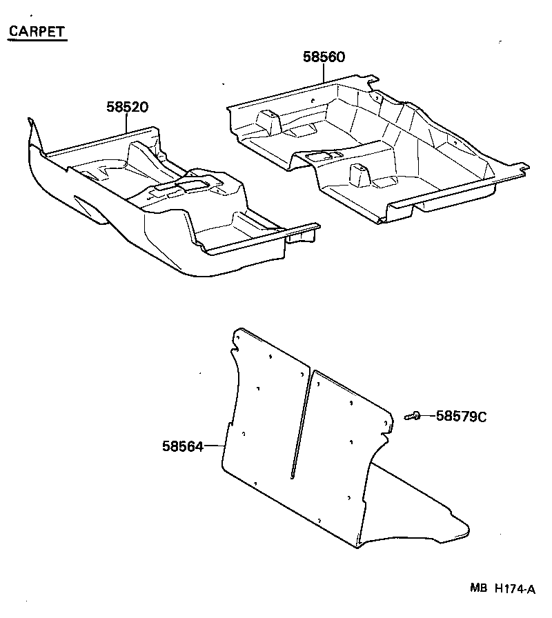 58540-10331-04 MAT, FLOOR, REAR product image